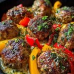 Herzhafte Frikadellenpfanne Mit Paprika