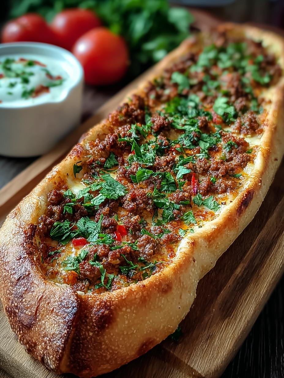 Turkse Pide Met Hackfleisch: Een Onweerstaanbaar Genot in 90 Min! - Tuerkische Pide Mit Hackfleisch - additional detail