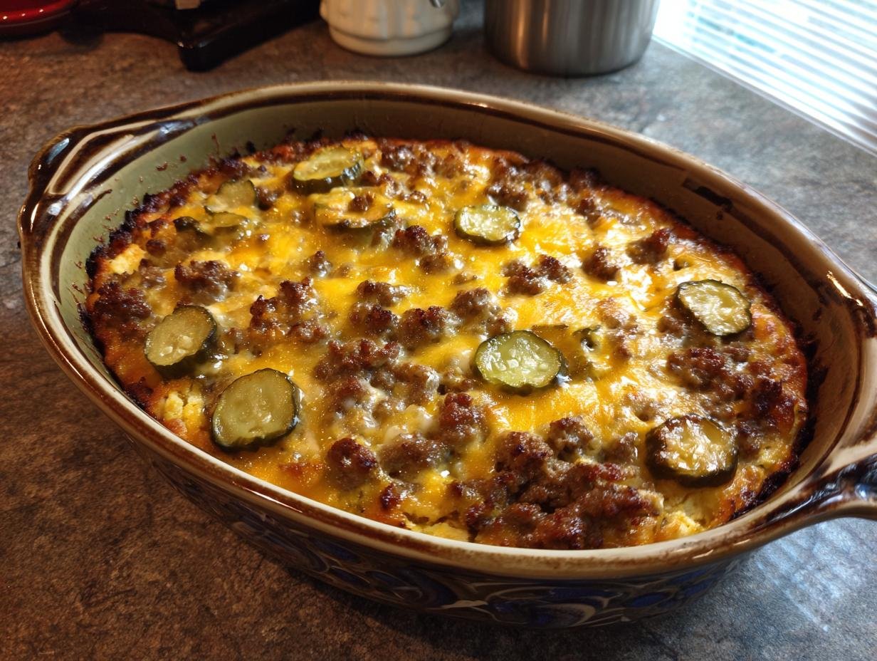 Heerlijke 1-pan Keto Cheeseburger Ovenschotel - Einfacher Keto Cheeseburger Auflauf - additional detail