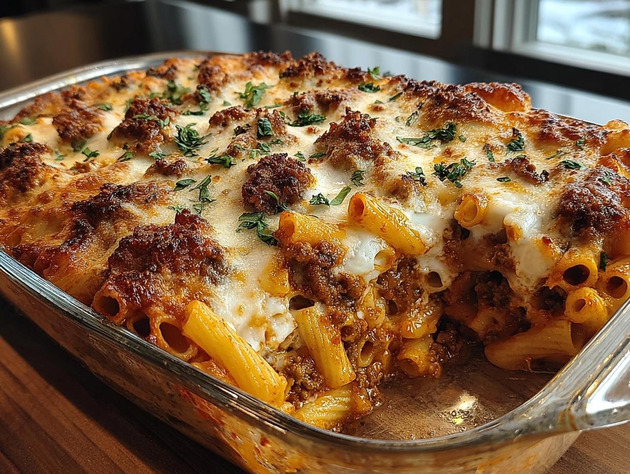Kaseuberbackenes Ziti Delight Ein