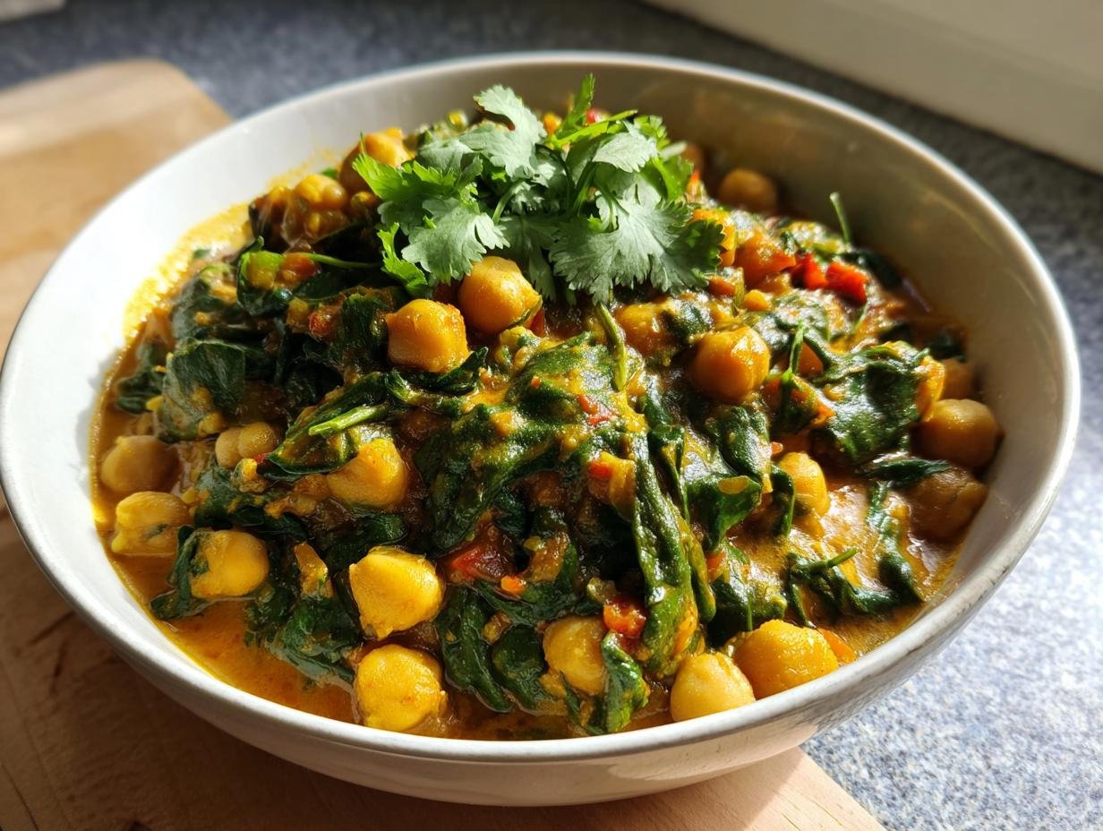 Kichererbsen Curry Mit Spinat: Een Verrukkelijke Smaakreis - Kichererbsen Curry Mit Spinat - additional detail