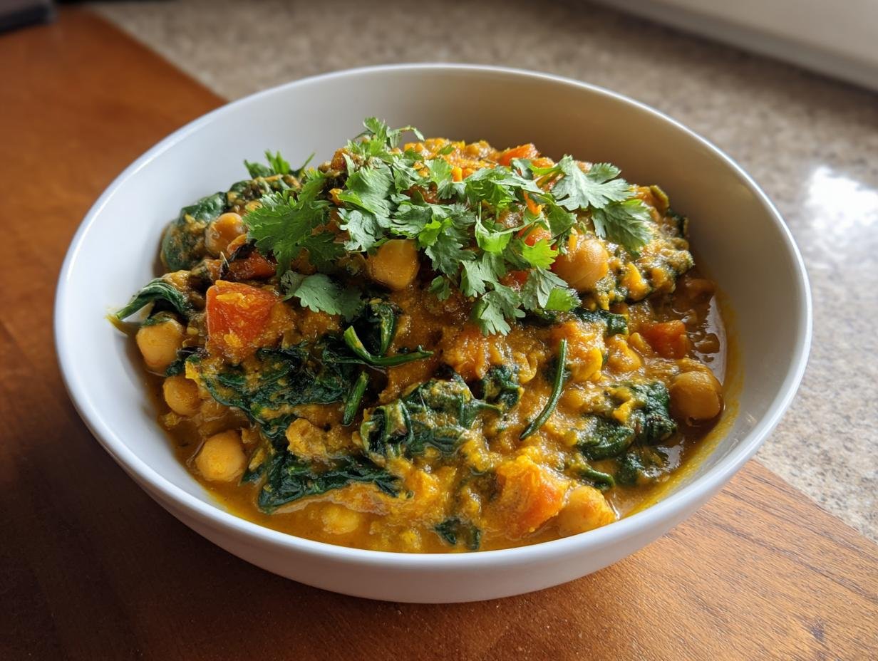 Kichererbsen Curry Mit Spinat: Een Verrukkelijke Smaakreis - Kichererbsen Curry Mit Spinat - additional detail