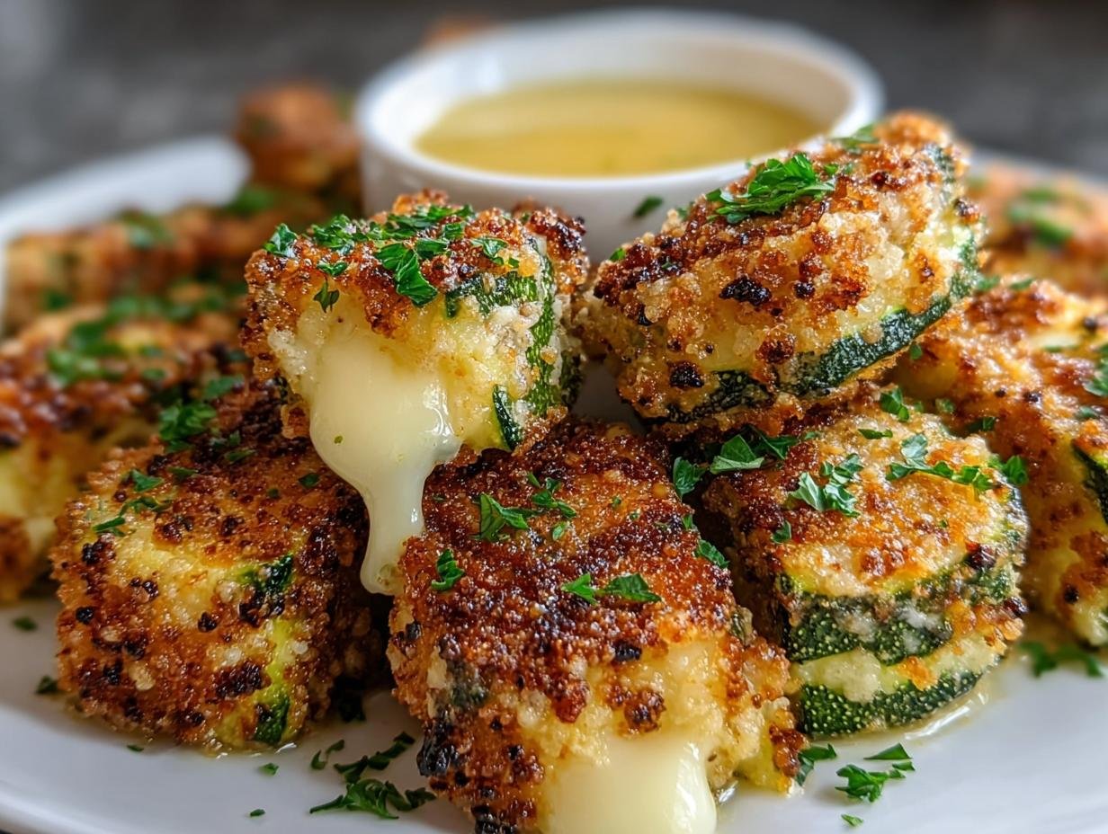 Knusprige Zucchini Kaese Haeppchen