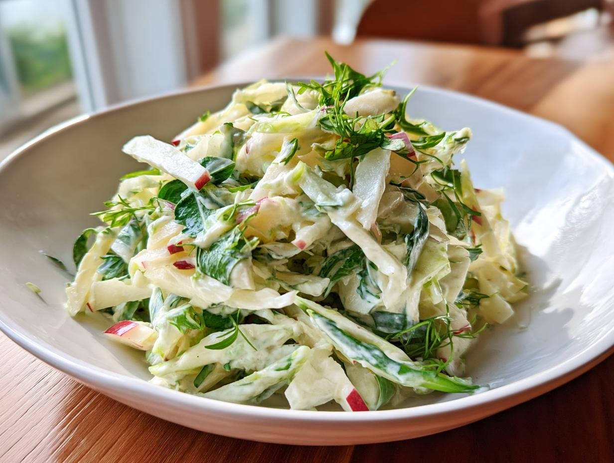 Kohlrabi Apfel Salat Mit