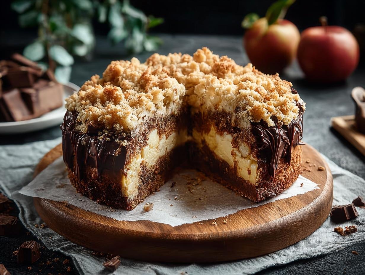 Zalige 21cm Apfel Streuselkuchen Mit Schoko - Apfel Streuselkuchen Mit Schoko - additional detail