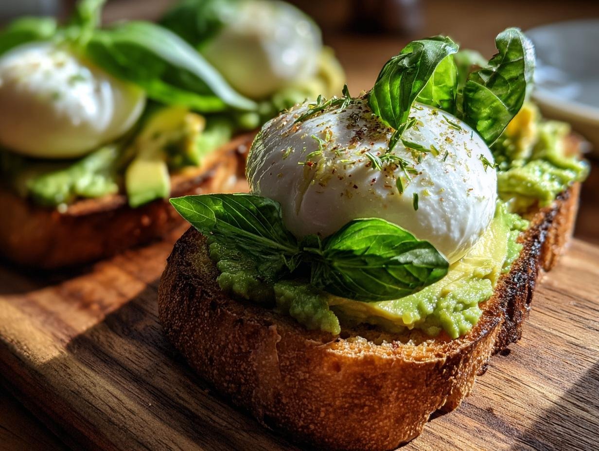 Verbazingwekkende Avocado Burrata Bruschetta - romige avocado topping