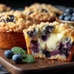 Blaubeer Cheesecake Muffins Mit