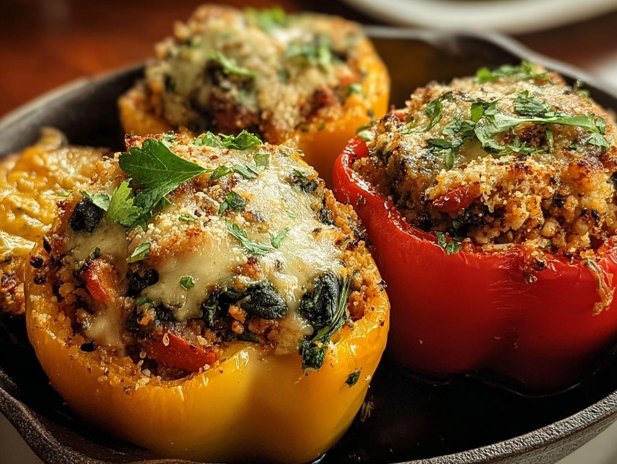 Bunte Gefullte Paprika Mit