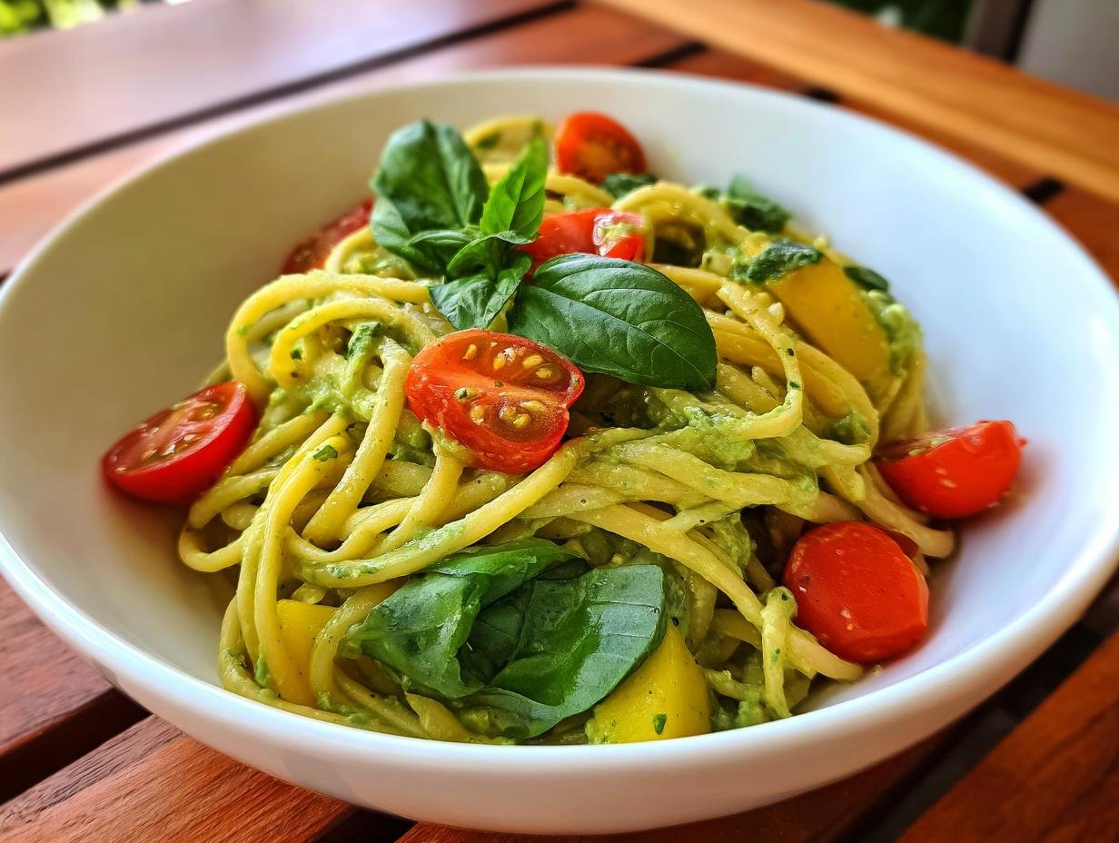 Cremige Avocado Pasta Ein