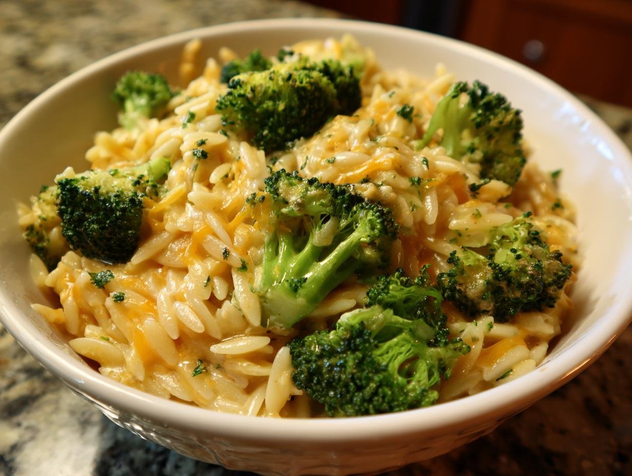 Cremiger Brokkoli Kase Orzo: 7 makelijke tips. - Cremiger Brokkoli Kase Orzo - additional detail