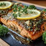 Einfaches Gebratenes Lachsfilet Mit