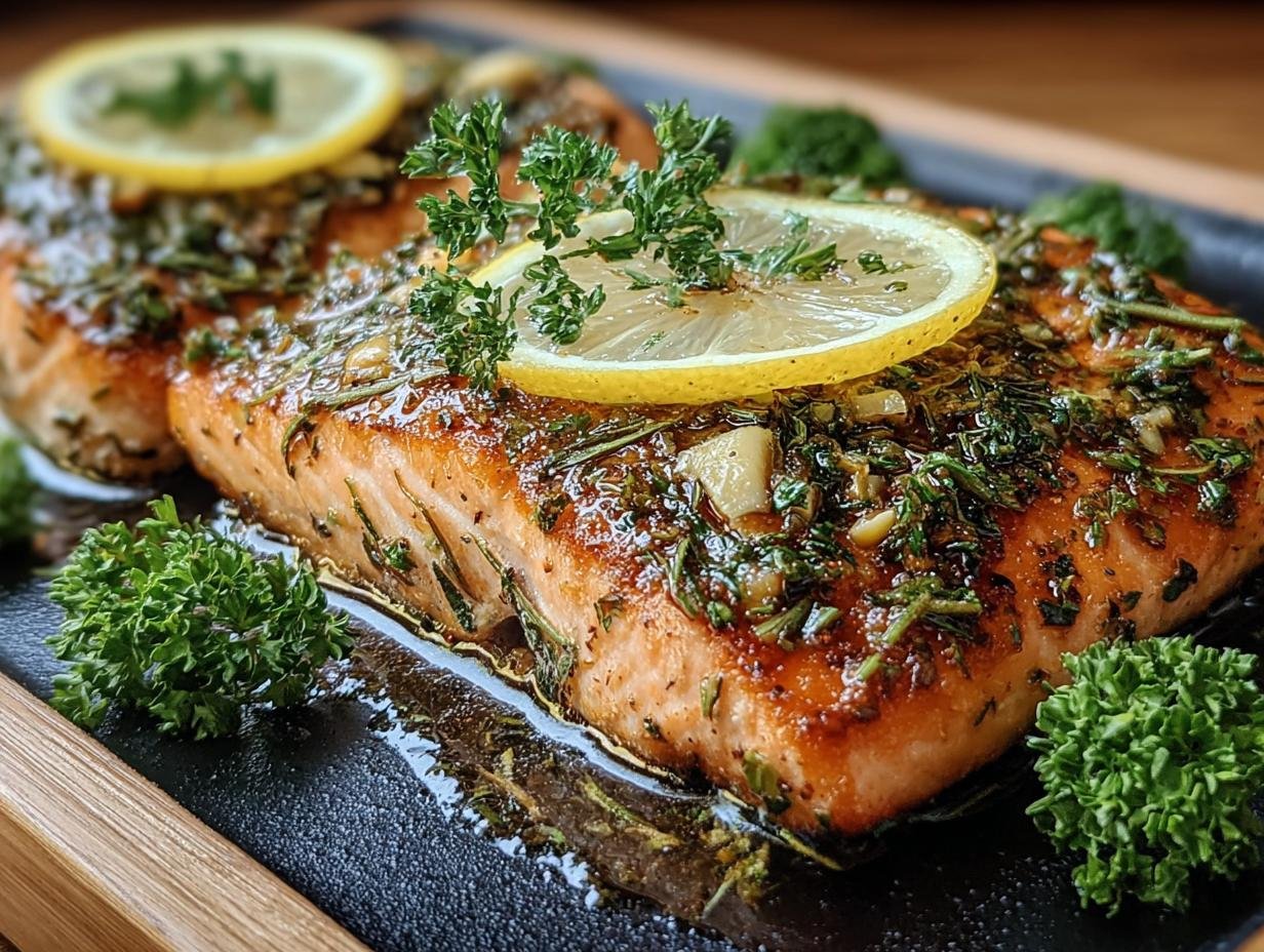 Einfaches Gebratenes Lachsfilet Mit