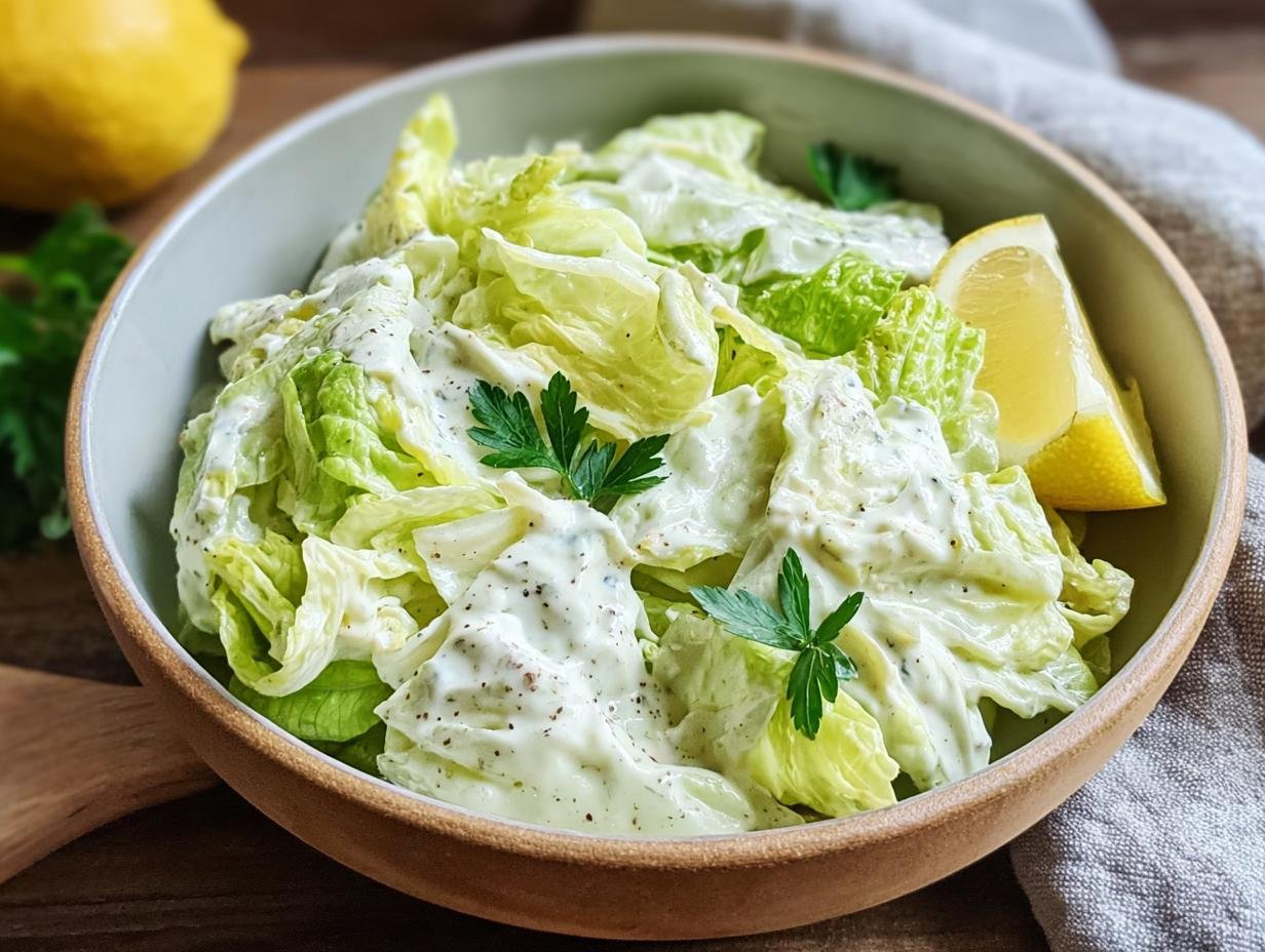 Eisbergsalat Dressing Mit Schmand