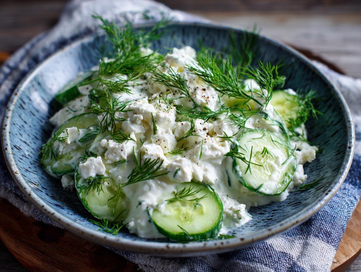 Frischer Gurken Joghurt Feta: Heerlijke Zomerse Salade - Frischer Gurken Joghurt Feta - additional detail