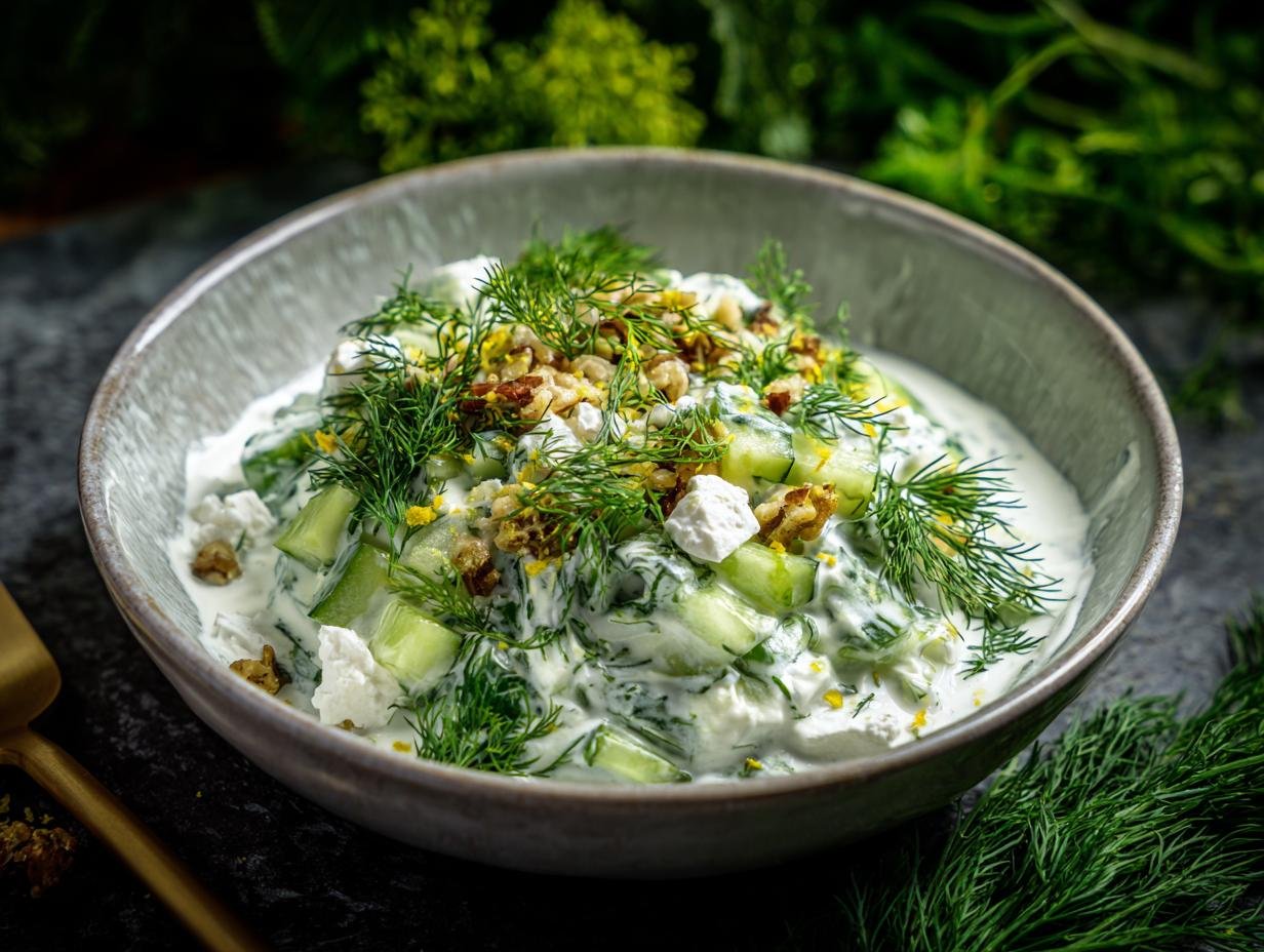Frischer Gurken Joghurt Feta: Heerlijke Zomerse Salade - Frischer Gurken Joghurt Feta - additional detail