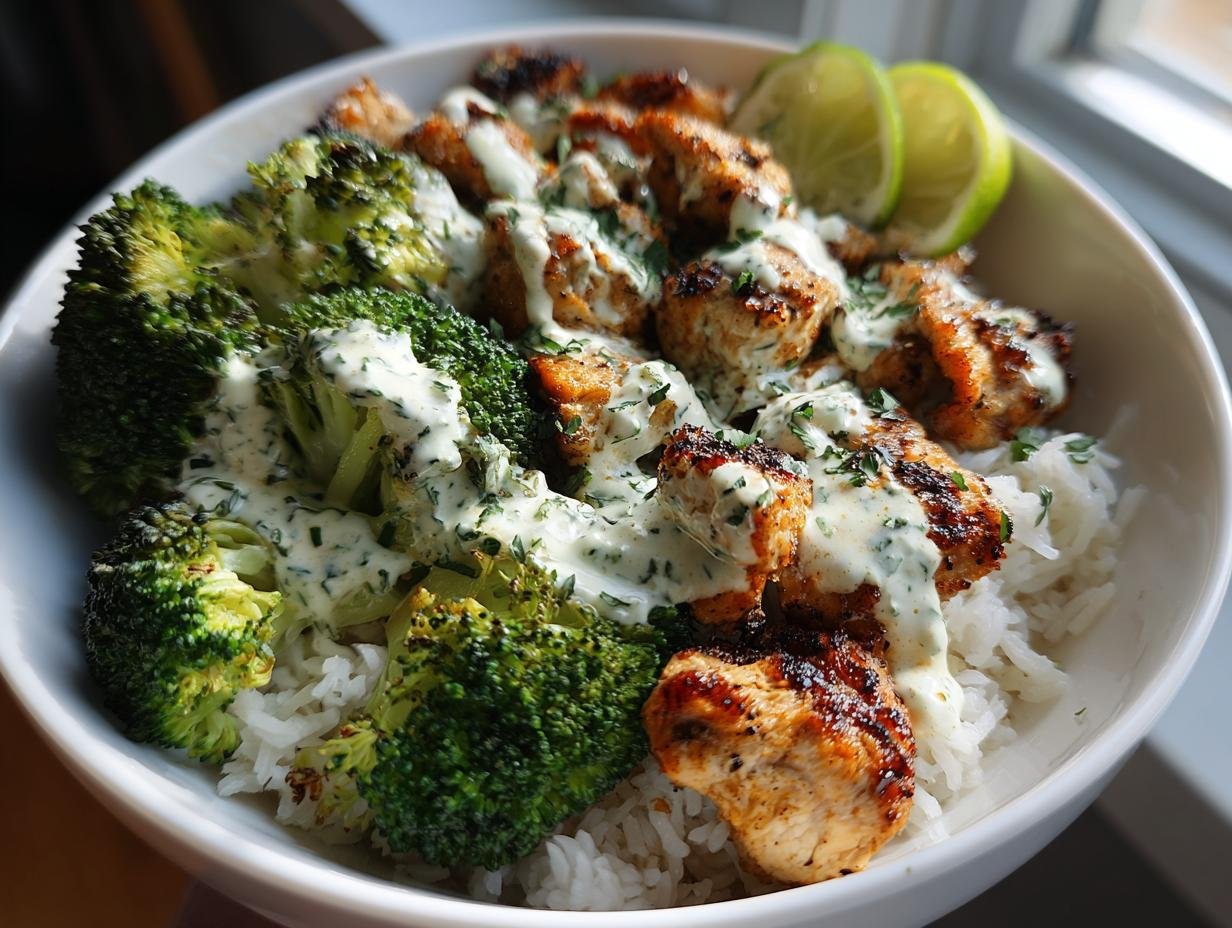 Gegrillte Hahnchen Brokkoli Bowl