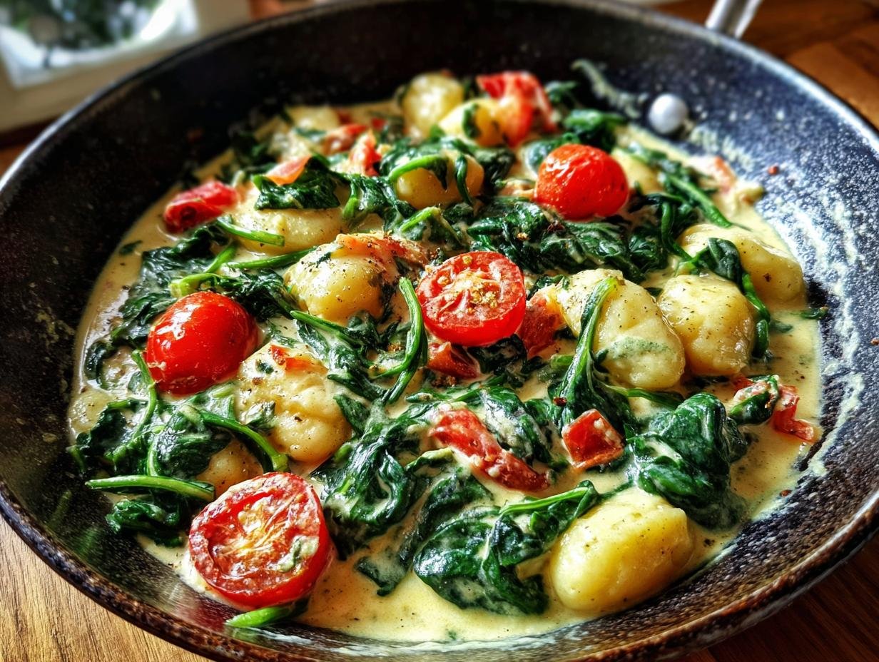 Gnocchi Pfanne Mit Spinat