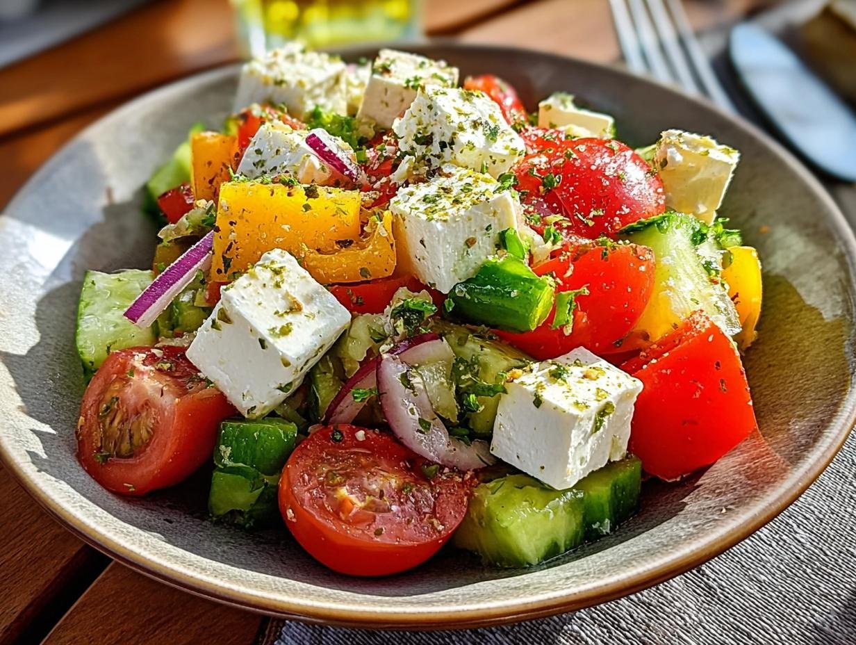Beste Griechischer Bauernsalat: Snel & Lekker - Griechischer Bauernsalat Einfaches Salat - additional detail