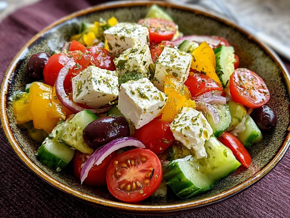 Beste Griechischer Bauernsalat: Snel & Lekker - Griechischer Bauernsalat Einfaches Salat - additional detail
