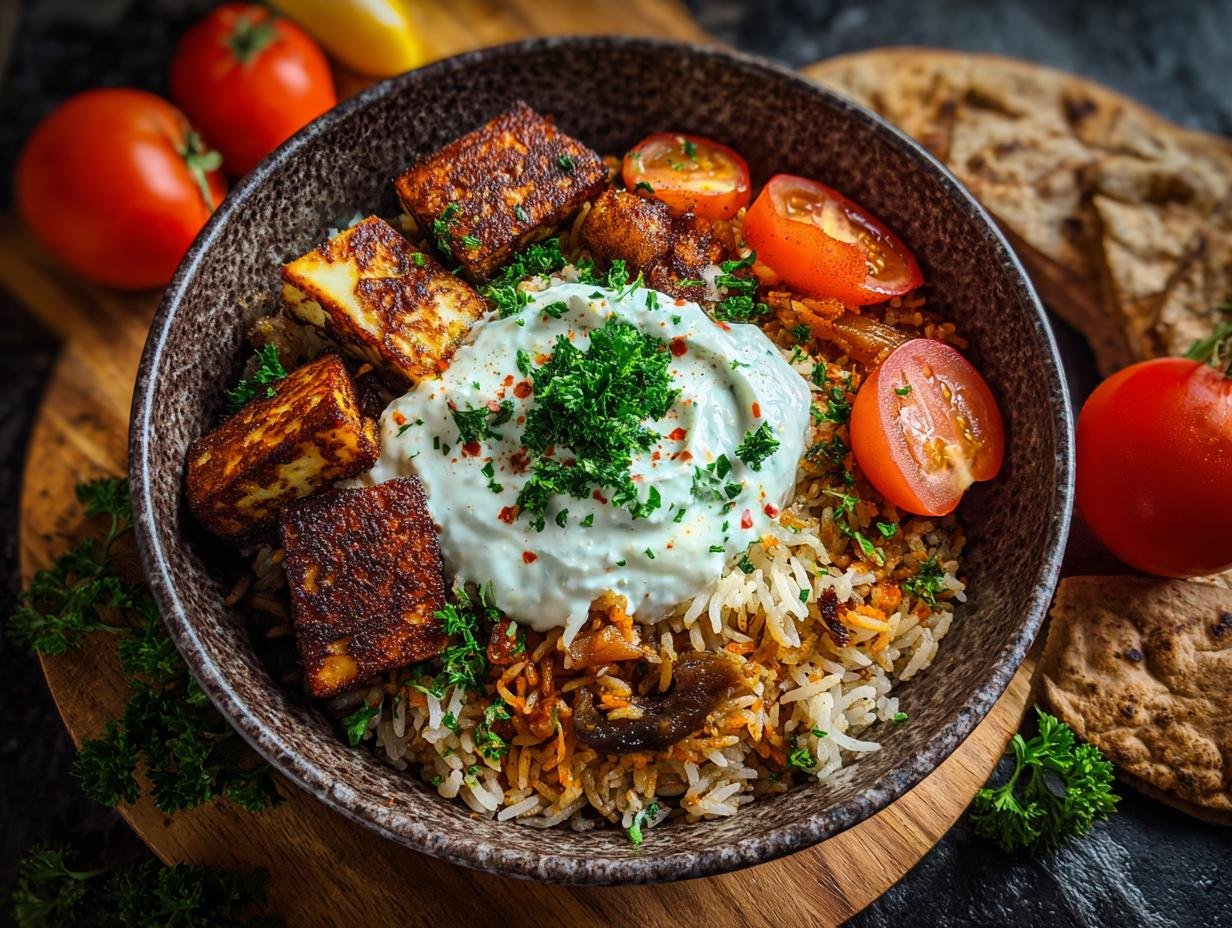 Halloumi Bowl Reis: 35 min Top Snack - Halloumi Bowl Mit Reis - main visual representation