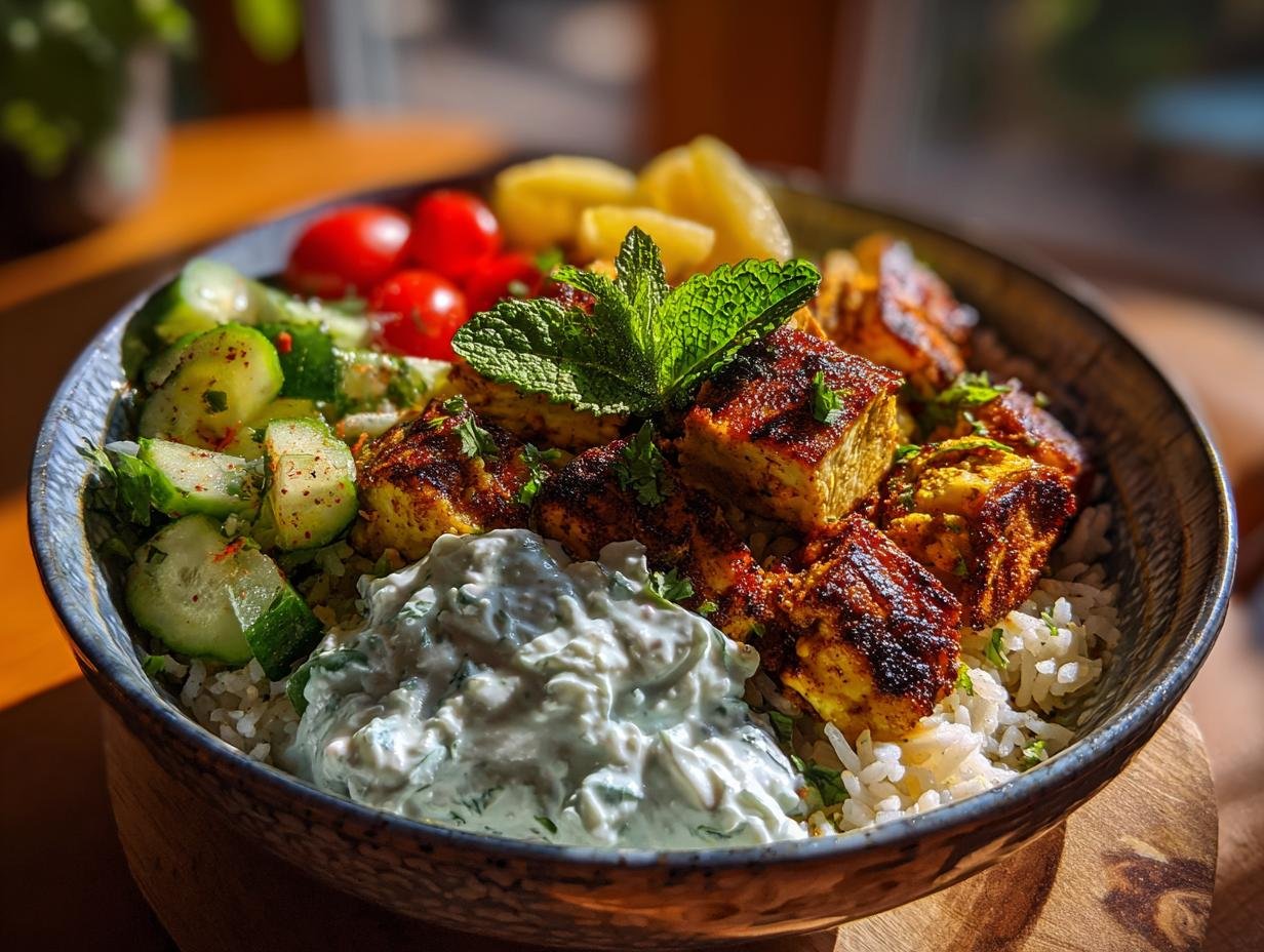 Halloumi Bowl Mit Reis
