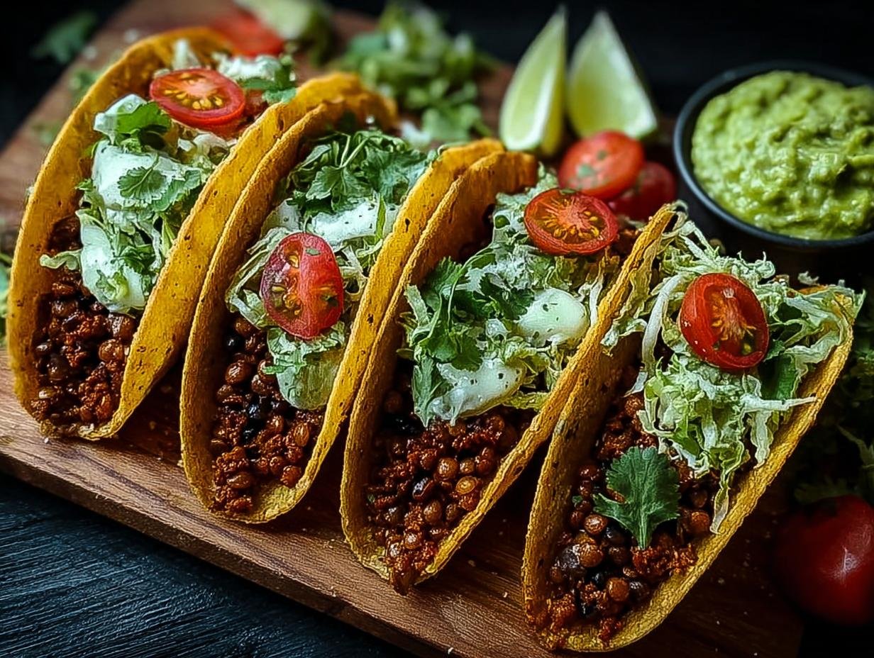 Herzhafte Wurzige Linsentacos: 50 min 1 heerlijk recept - Ingrediënten voor de hartige, kruidige linzentacos