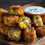 Knusprige Brokkoli Kase Nuggets