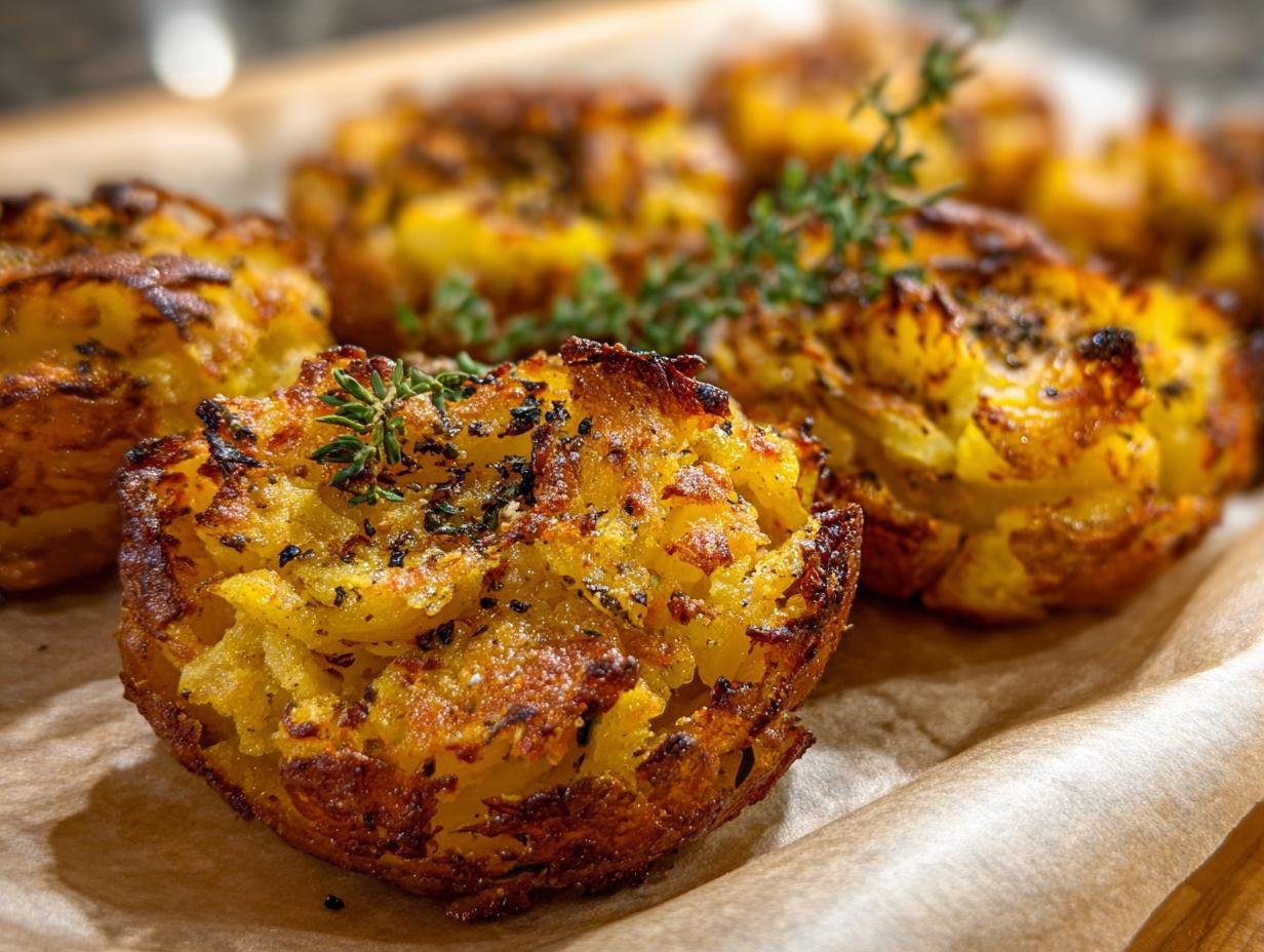 Knusprige Quetschkartoffeln Ein Einfacher