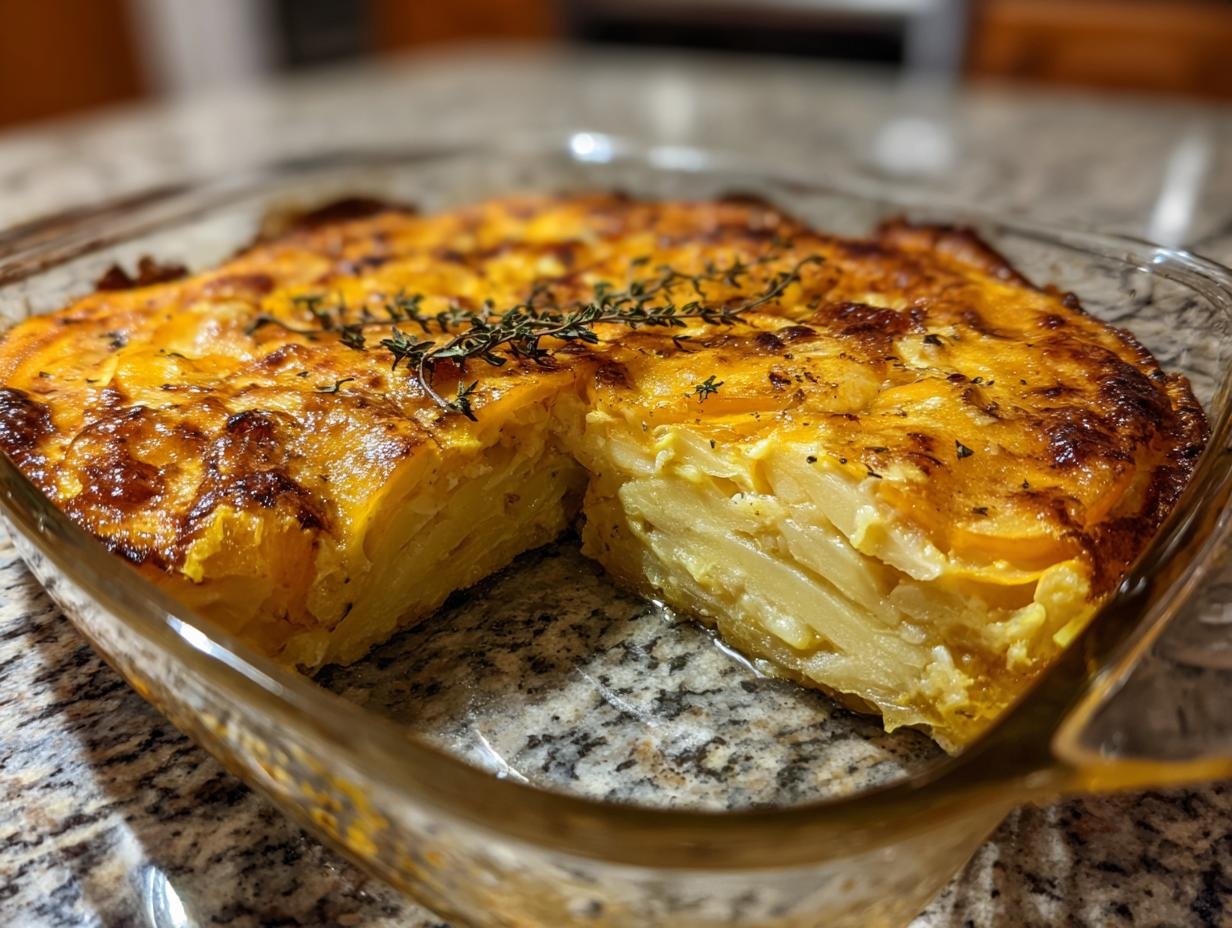 Kurbis Kartoffel Gratin Mit