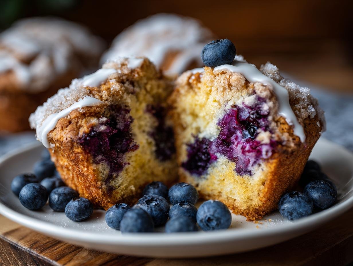 Lemon Blueberry Muffins: 18 min meesterwerk - Lemon Blueberry Muffins Einfach - additional detail