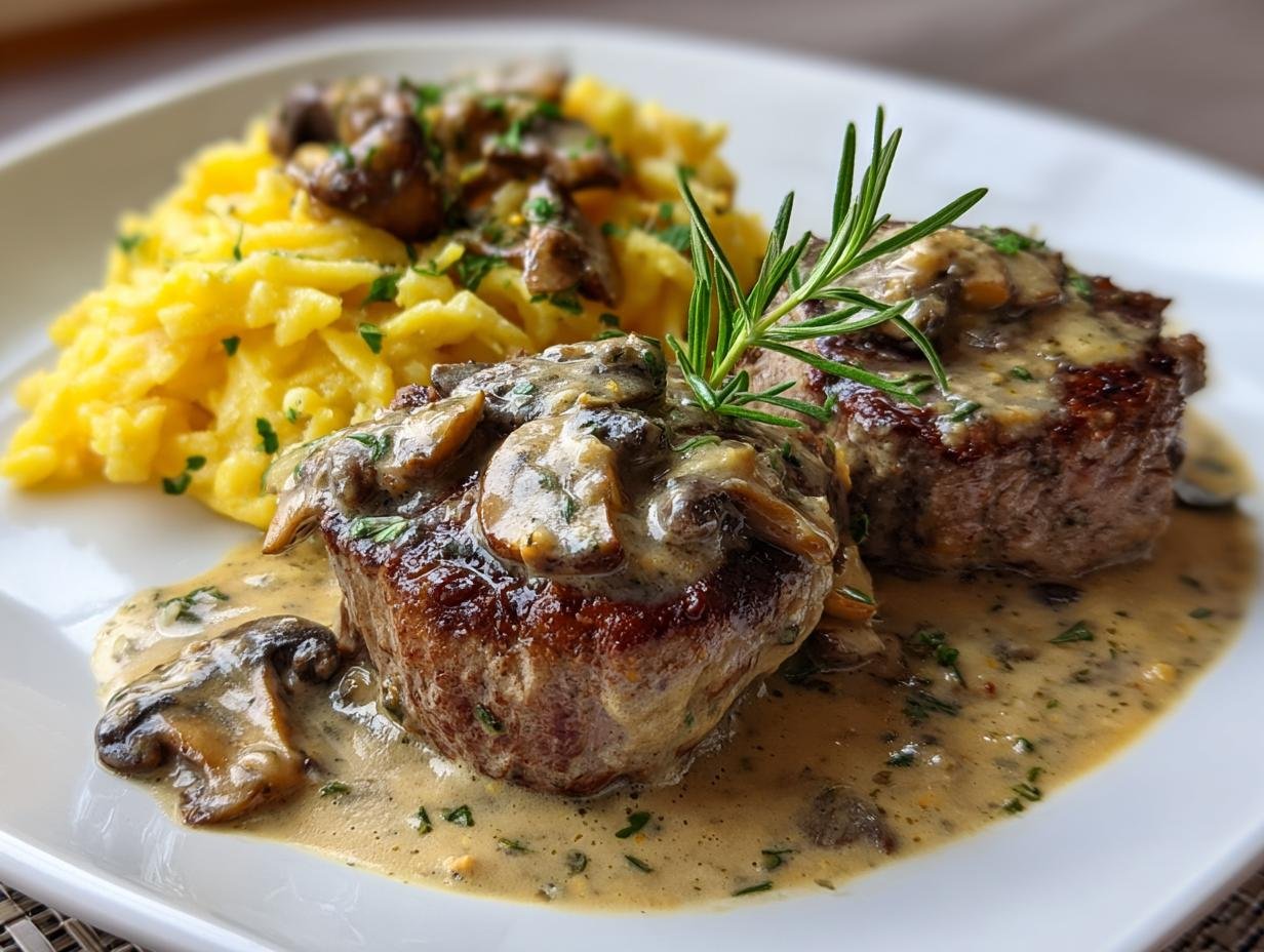 Perfecte Medaillons Champignon Rahmsose Mit! - Medaillons Champignon Rahmsose Mit - additional detail