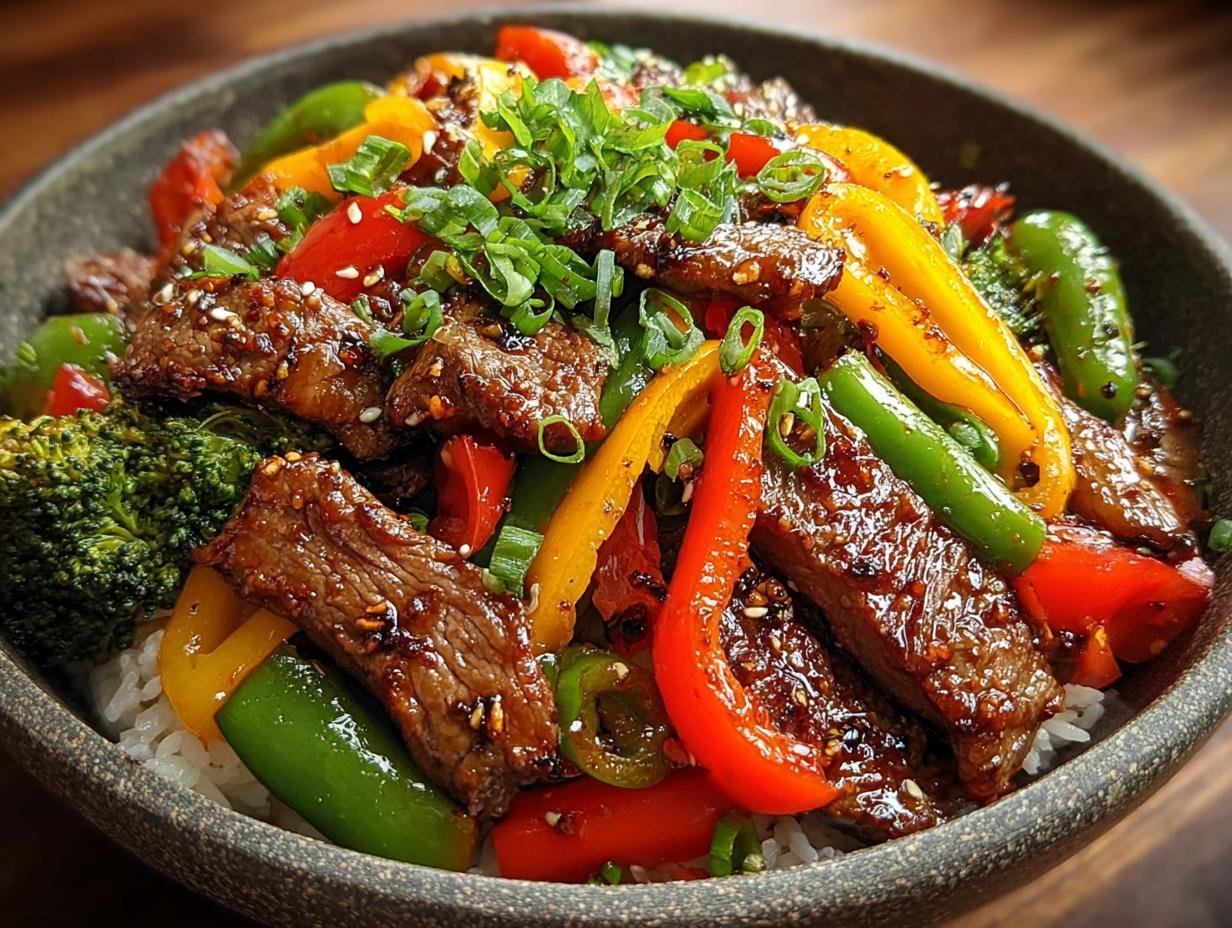 Schnell Bunte Rindfleisch Und