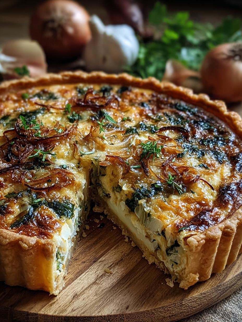 Baerlauch Zwiebelkuchen