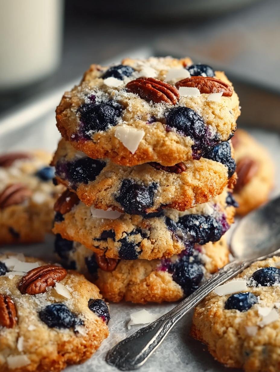 Blueberry Coconut Pecan Cookies