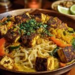 Einfache Kokos Curry Nudeln