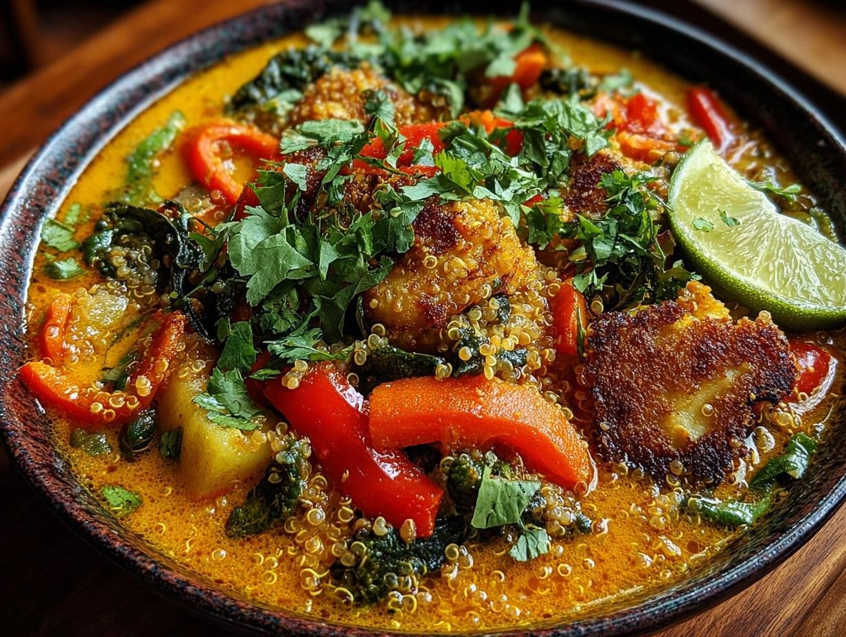 Eintopf Kokosnuss Curry Quinoa