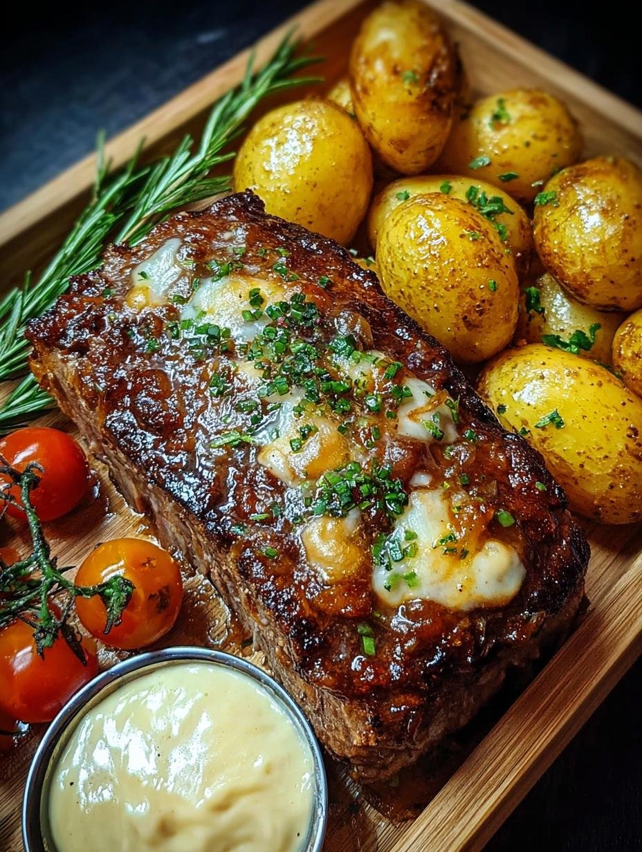 Hackbraten Mit Kartoffeln Sahne