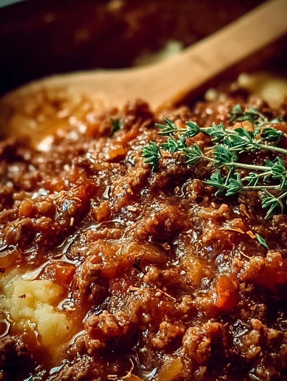 Hackfleisch Mit Bratensauce