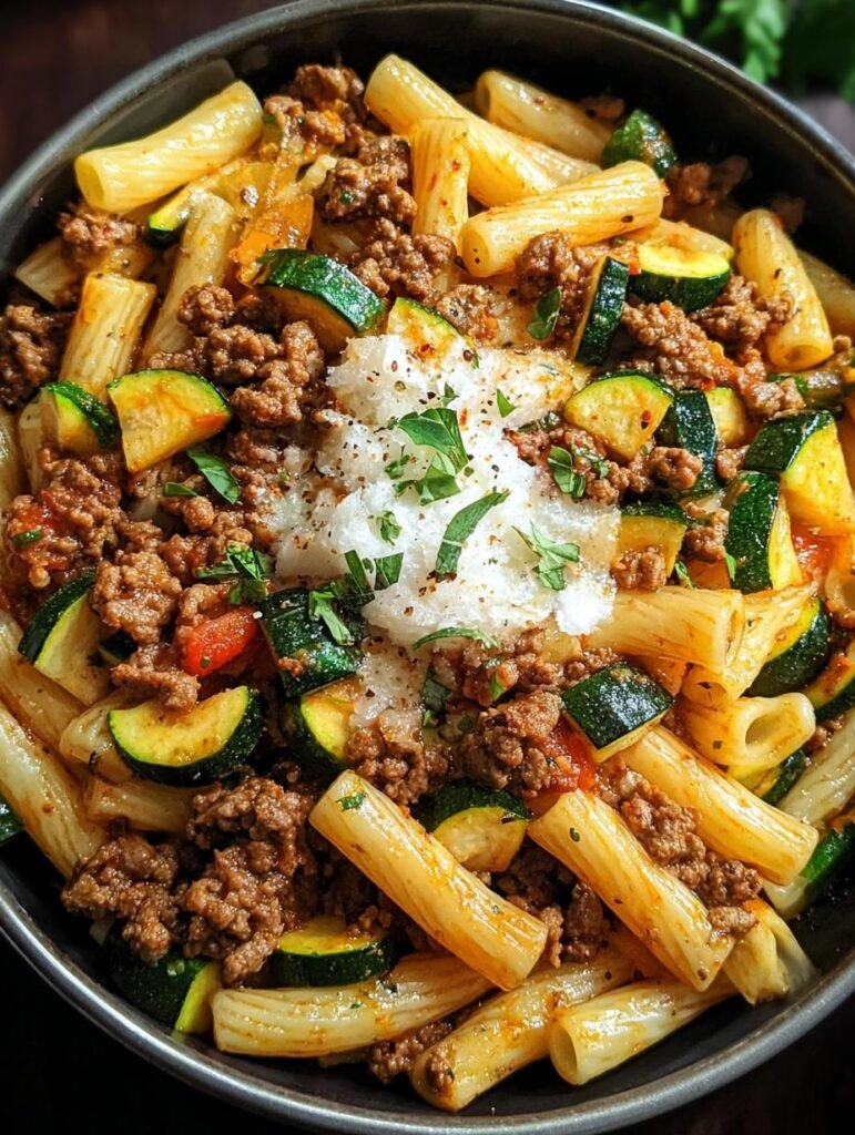 Hackfleisch Pasta Mit Zucchini