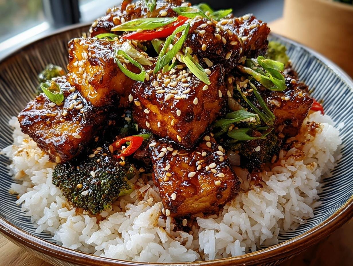 Herzhafter Teriyaki Tofu Wok