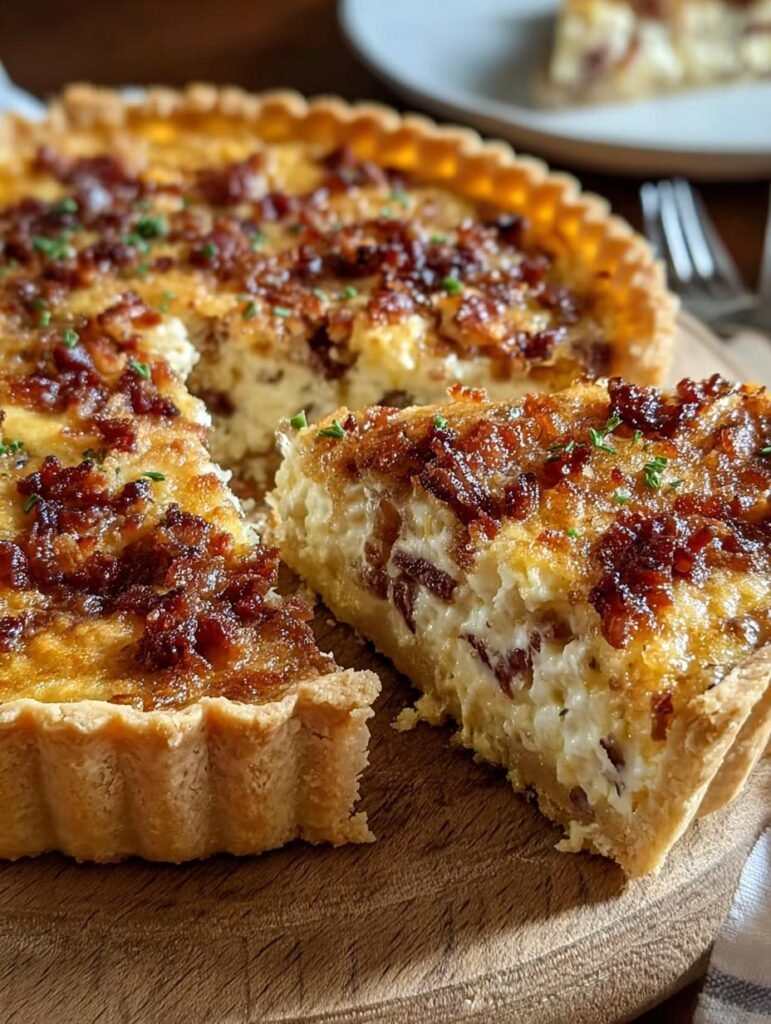 Herzhafter Zwiebelkuchen Mit Speck