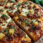 Knusprige Kartoffelpizza Mit Hackfleisch