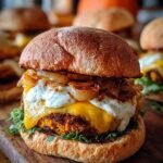 Kuerbis Zwiebel Burger
