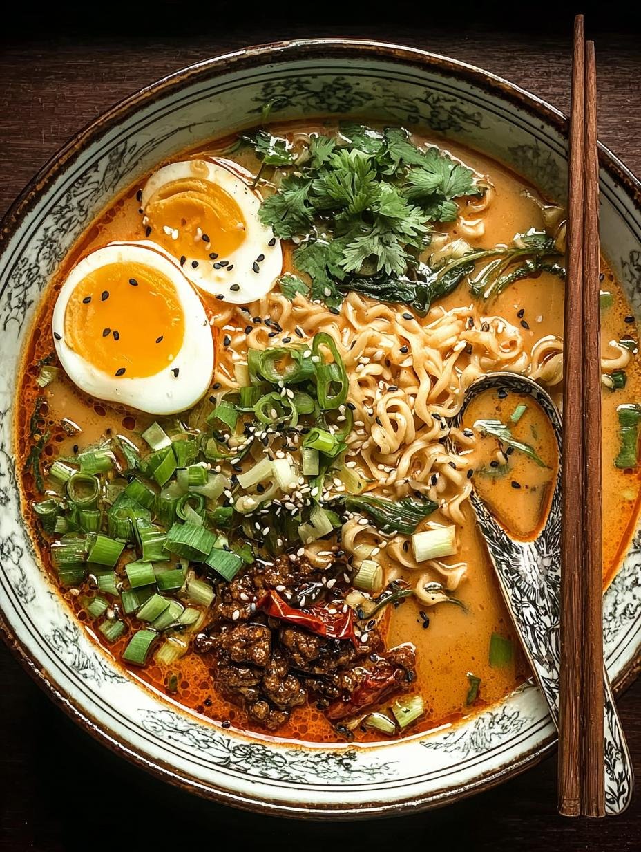 Miso Erdnuss Ramen: 20 Minuten wonder - Miso Erdnuss Ramen - additional detail