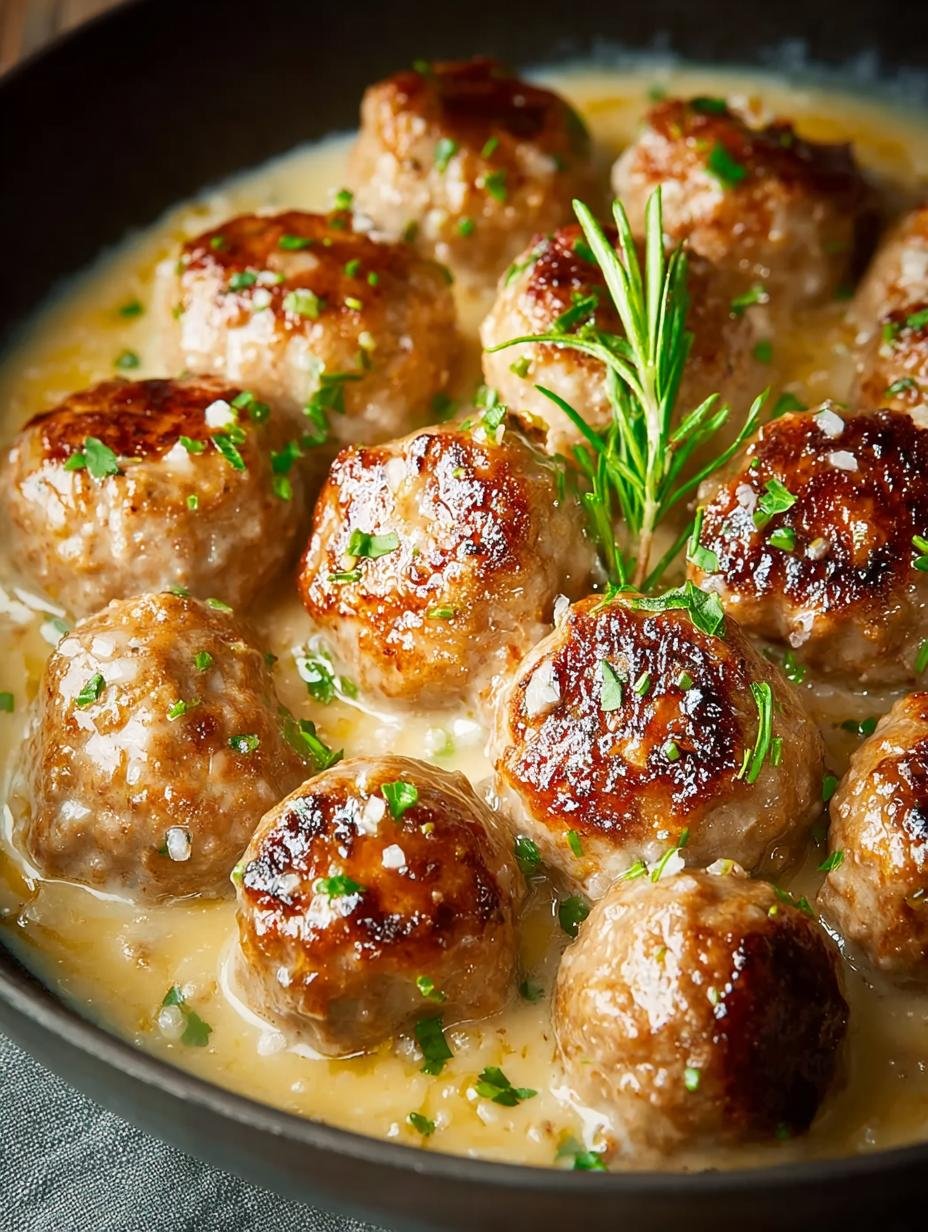 Ongelofelijk lekkere 1-pans Pioneer Woman Zweedse Gehaktballen - romige Zweedse gehaktballen in een pan met peterselie