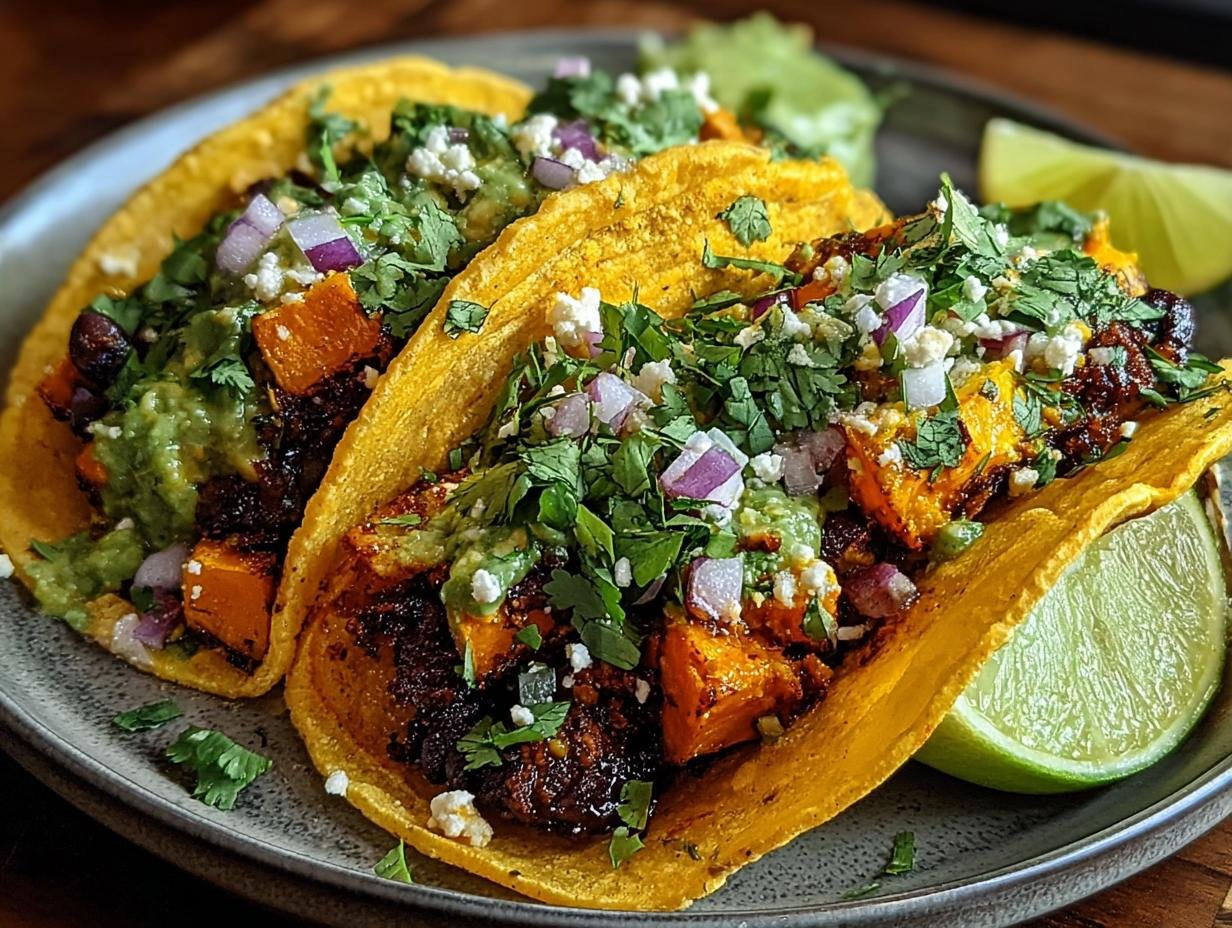 Süßkartoffel und Schwarze Bohnen: Verblüffende 20-Min-Tacos - Suskartoffel Und Schwarze Bohnen - additional detail