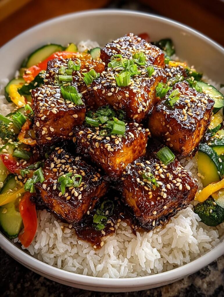 Teriyaki Gluck Crockpot Tofu