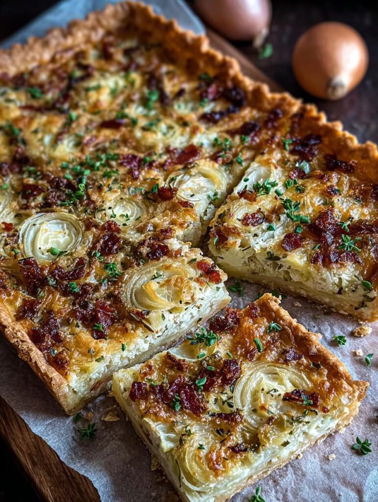 Zwiebelkuchen Vom Blech Ohne