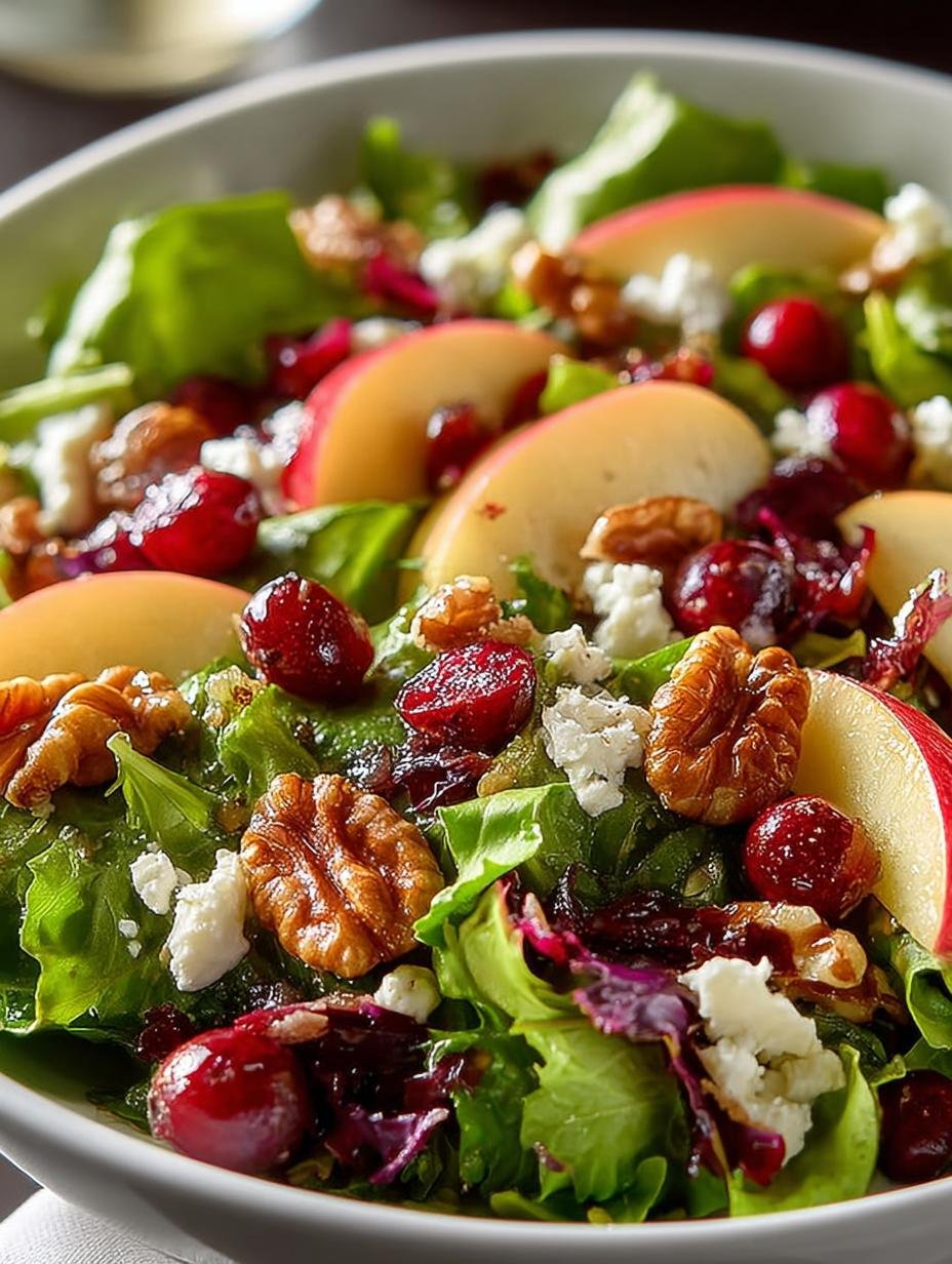Apple Cranberry Walnut Salad