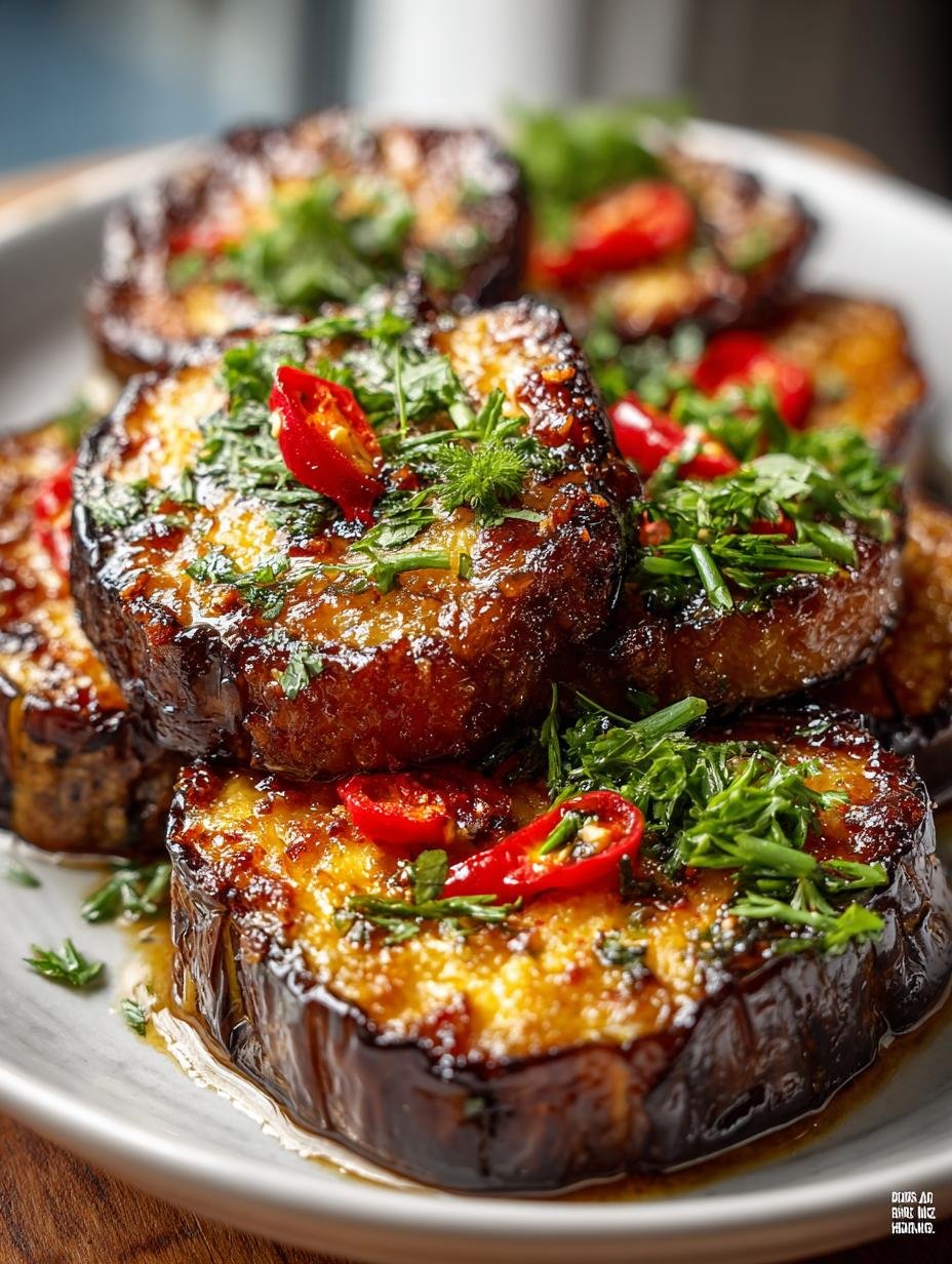 Heerlijke Auberginen Steaks Heissluftfriteuse Keto in 20 min - Auberginen Steaks Heissluftfritteuse Keto - perfect gebakken en goudbruin